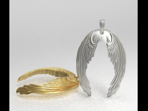 wings pendant 3D Model