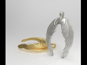 wings pendant 3D Model