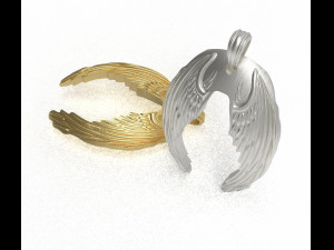 wings pendant 3D Model