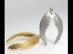 wings pendant 3D Model