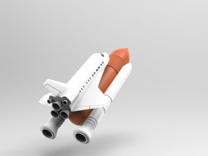 shuttle space ship nasa Model 3D
