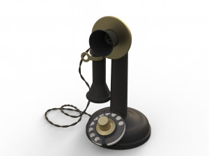 antique ancient table phone 3D Модель