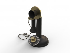 antique ancient table phone 3D Модель