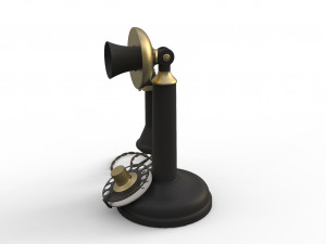 antique ancient table phone 3D Модель