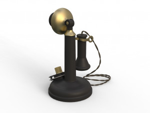 antique ancient table phone 3D Модель