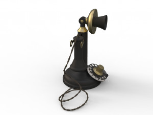 antique ancient table phone 3D Модель