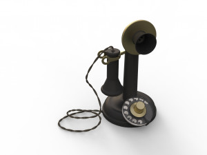 antique ancient table phone 3D Модель