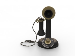 antique ancient table phone 3D Модель