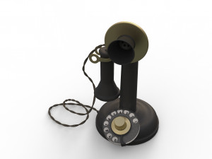 antique ancient table phone 3D Модель