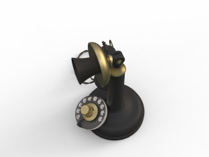 antique ancient table phone 3D Модель