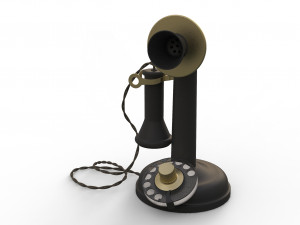 antique ancient table phone 3D Модель