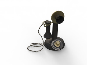 antique ancient table phone 3D Модель