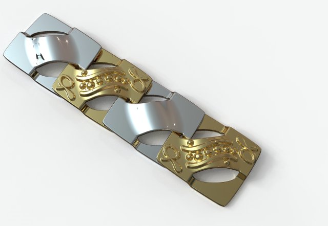 square chain link 3D-Modell .c4d .max .obj .3ds .fbx .stl .blend 