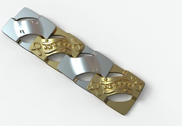 square chain link 3D Model .c4d .max .obj .3ds .fbx .stl .blend 