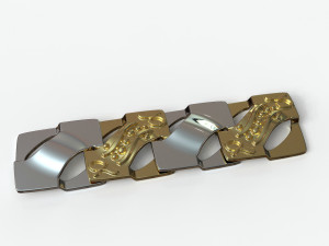 square chain link 3D-Modell