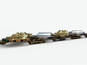 square chain link 3D-Modell
