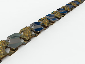 square chain link 3D-Modell