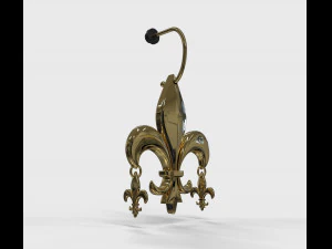 fleur de lis earring 3D Model