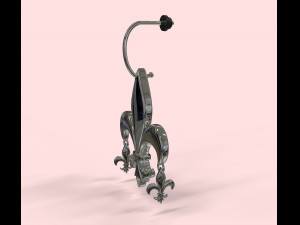 fleur de lis earring 3D 模型