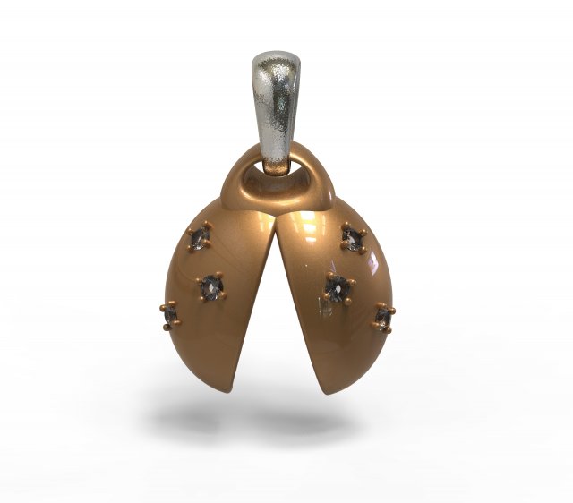 ladybug abstract pendant 3D 모델 .c4d .max .obj .3ds .fbx .stl .blend 