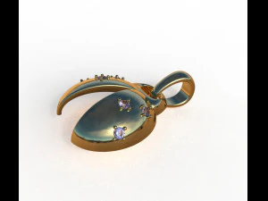 ladybug abstract pendant 3D Model