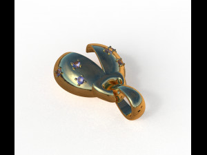 ladybug abstract pendant 3D 모델