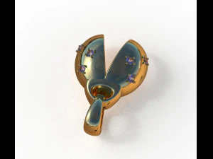 ladybug abstract pendant 3D Model