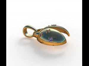 ladybug abstract pendant 3D 모델