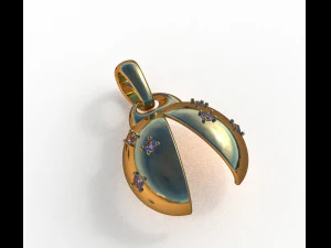 ladybug abstract pendant 3D Model