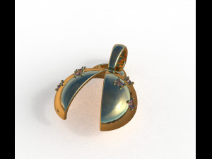 ladybug abstract pendant 3D 모델