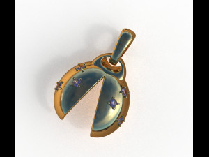 ladybug abstract pendant 3D 모델