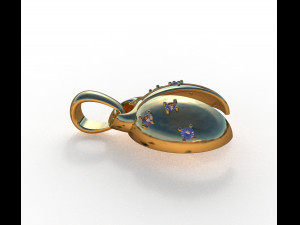 ladybug abstract pendant 3D 모델