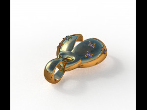 ladybug abstract pendant 3D 모델