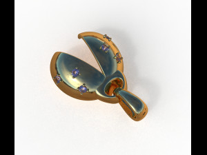 ladybug abstract pendant 3D 모델