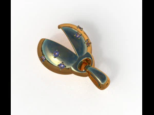 ladybug abstract pendant 3D Model