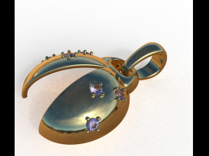 ladybug abstract pendant 3D 모델