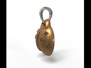 ladybug abstract pendant 3D 모델