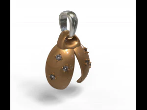 ladybug abstract pendant 3D Model
