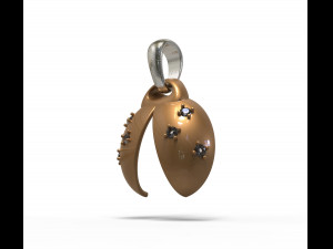 ladybug abstract pendant 3D 모델