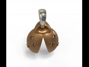 ladybug abstract pendant 3D Model