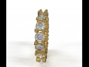 eternity loop ring Modello 3D
