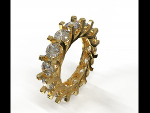 eternity loop ring Modello 3D