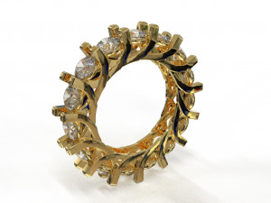 eternity loop ring Modello 3D