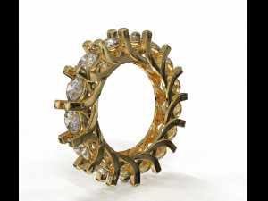 eternity loop ring Modello 3D