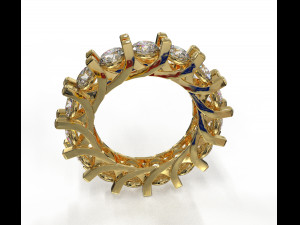 eternity loop ring Modello 3D