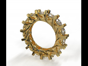 eternity loop ring Modello 3D