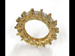 eternity loop ring Modello 3D