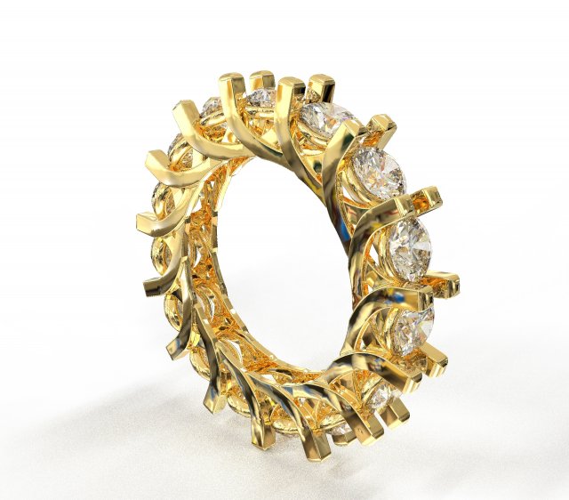 eternity loop ring Modello 3D .c4d .max .obj .3ds .fbx .stl .blend 