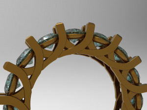 eternity loop ring Modello 3D