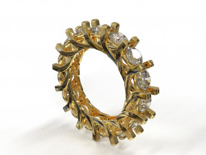 eternity loop ring Modello 3D
